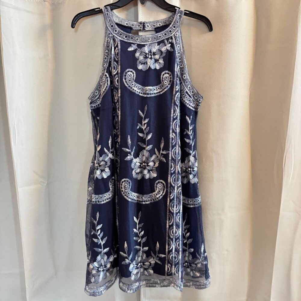Altard State Womens Dress Small Floral Embroidered Coquette Mesh Boho Y2K 19097x